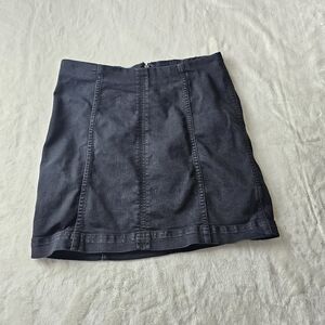 Free People Skirt 6 Black Denim Mini Skirt Pencil Women’s